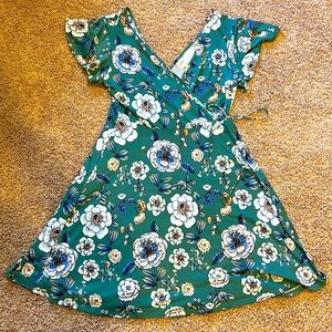 Kaleigh fit and flare floral dress